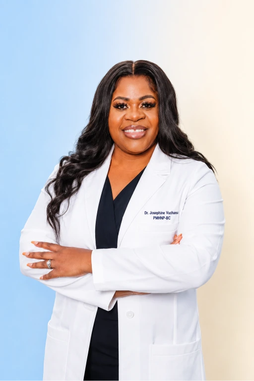 Dr. Josephine Vuchansu - Board Certified PMHNP Texas Virginia Telehealth