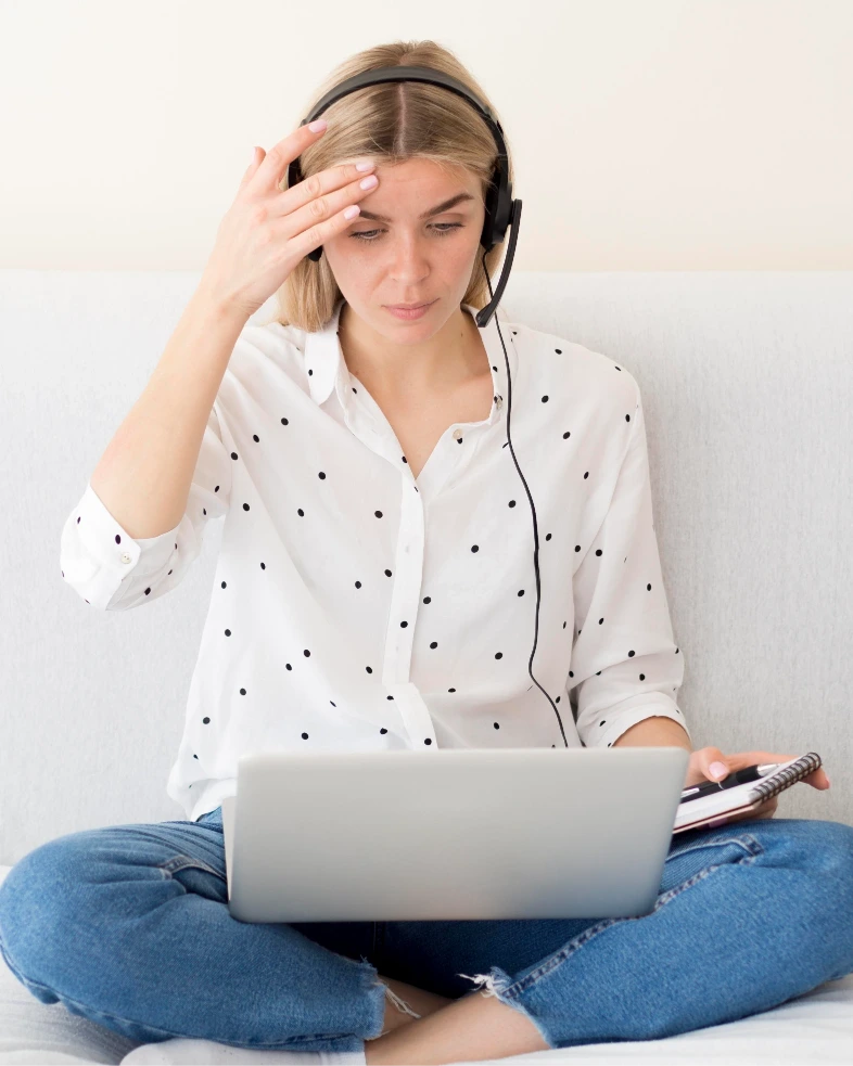 Online psychiatry video therapy session